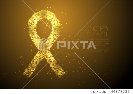 Abstract Shiny Bokeh star pattern HIV Red ribbon 44378282