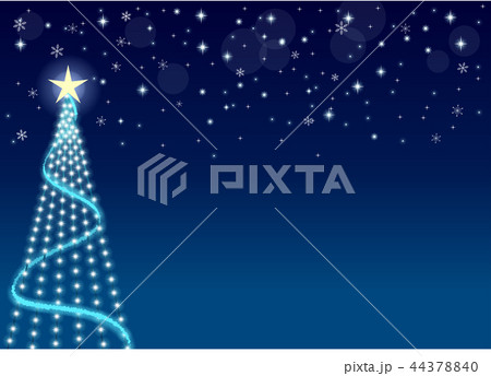 クリスマス イルミネーションのイラスト素材