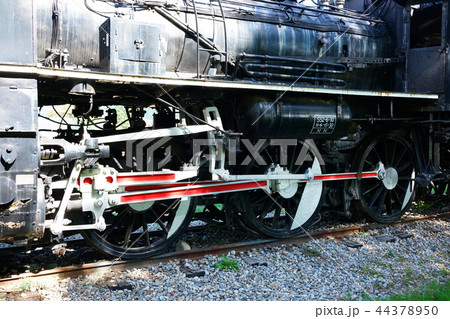 蒸気機関車（C56-94）ロッド・動輪　大町西公園　　大町市 44378950