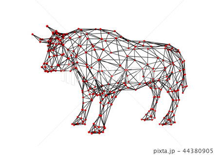 Abstract polygonal bull. Molecular lattice. Abstract polygonal bull. Molecular lattice. 44380905