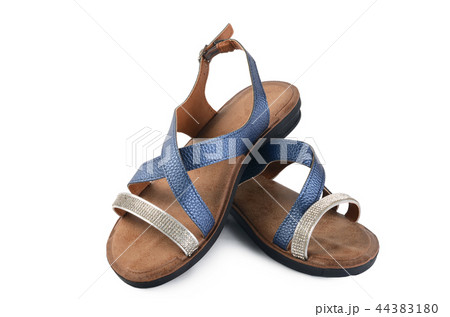 Women's summer shoes isolated on white background Women's summer shoes isolated on white background 44383180