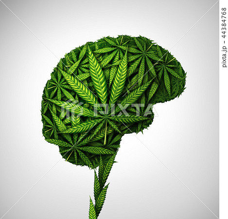 Cannabis Brainのイラスト素材
