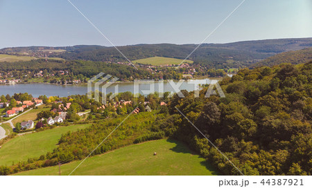 Drone aerial picture from a Hungarian landscape 44387921