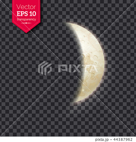 Vector illustration of growing moon phase 44387962