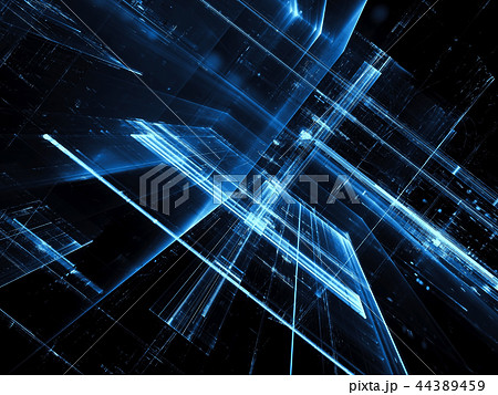 Abstract technology fractal background - digitally generated ima Abstract technology fractal background - digitally generated ima 44389459