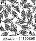 Seamless pattern with snails in doodling style 44390895