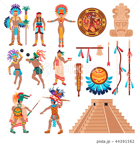 Maya Culture Elements Set Maya Culture Elements Set 44391562
