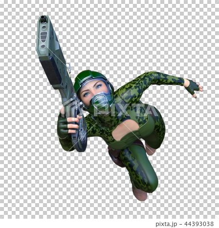 Military woman 44393038