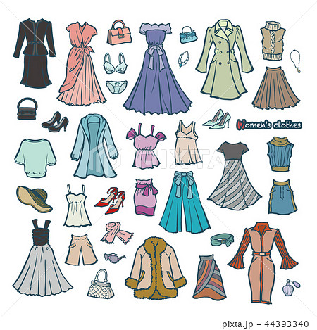 Illustration Of Women S Clothes Stock Illustration