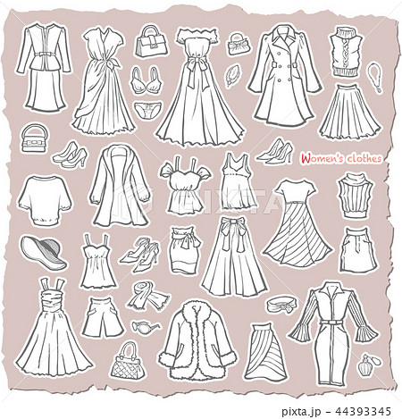 Illustration Of Women S Clothes Stock Illustration