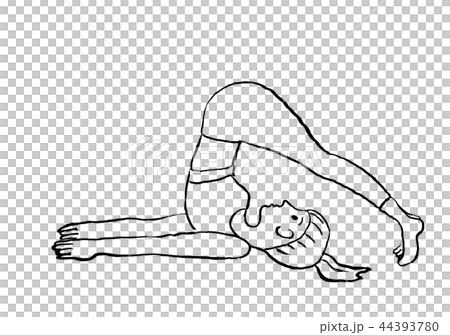 Girl practicing yoga Girl practicing yoga 44393780