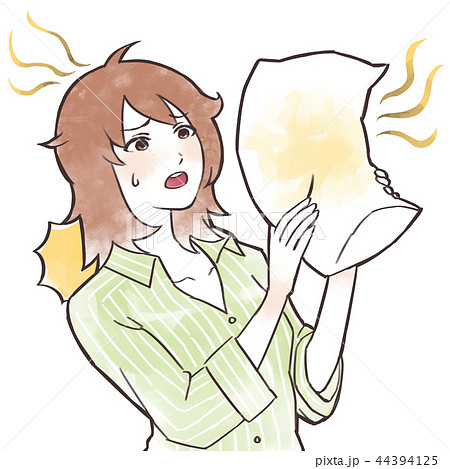 枕を持つ女性 枕を持つ女性 44394125