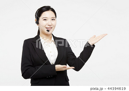 テレマーケティング ビジネスウーマン ビジネス 44394619