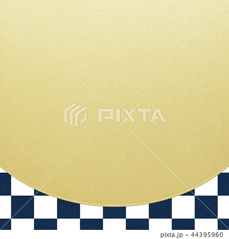 和-和風-和柄-背景-金箔-市松模様 44395960