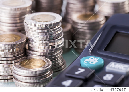 Finances on white background Finances on white background 44397047