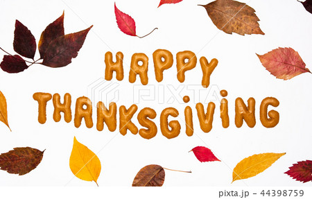 Thanksgiving day card with with decorations Thanksgiving day card with with decorations 44398759