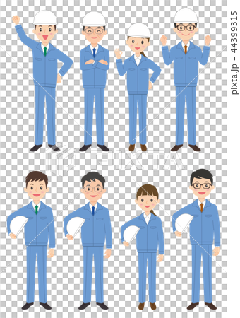 工作服設置頭盔 工作服設置頭盔 44399315