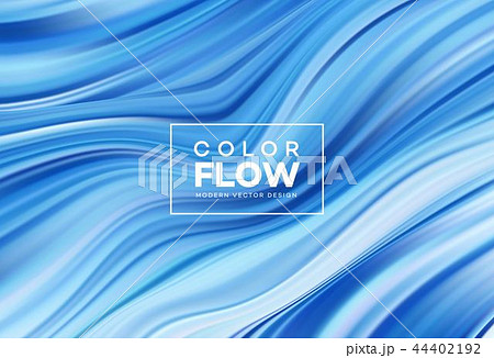 Modern colorful flow poster. Wave Liquid shape in color background. Art design for your design 44402192