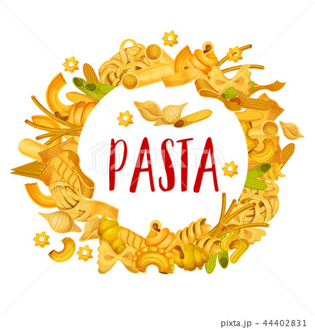 Cute Happy Italian Pasta Cartoon Illustration Logo Penne Stock Vector by  ©naulicreative 183902216