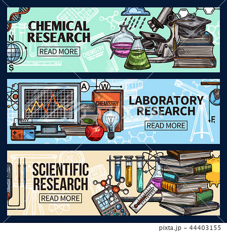 Scientific research and laboratory sketch Scientific research and laboratory sketch 44403155