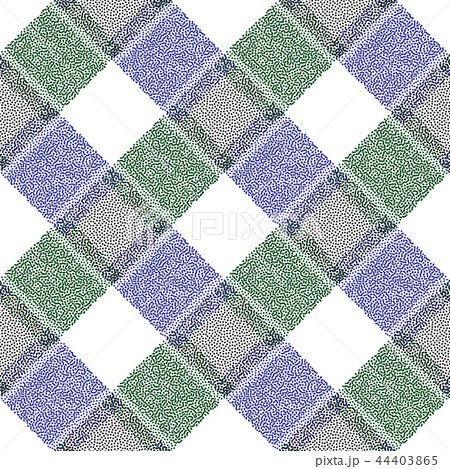 Dotted lattice vector seamless pattern. Abstract dots stripes background. Scottish cell modern 44403865