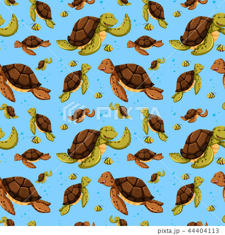 Sea turtle seamless pattern Sea turtle seamless pattern 44404113
