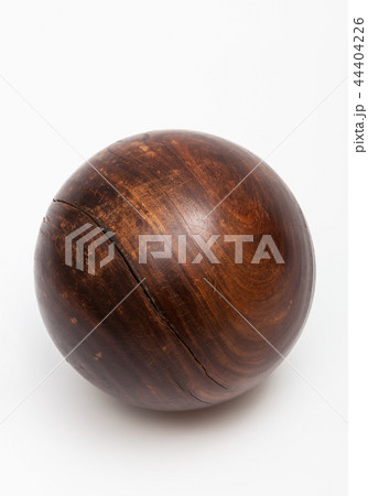wood ball croquet on white background 44404226