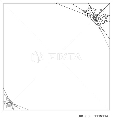 spiderweb frame, border, divider isolated on white spiderweb frame, border, divider isolated on white 44404481