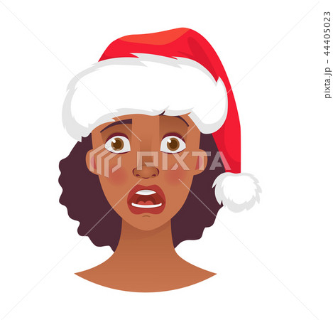 face of African woman in hat 44405023