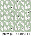 Funny pattern angry, happy and sad ghosts with big eyes and pink face. 44405111