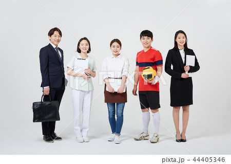 ビジネスマン ビジネスウーマン 看護師 44405346