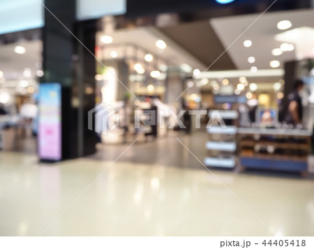 Blurred interior of shopping mall. Blurred interior of shopping mall. 44405418
