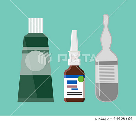 Tube Containing Ointment, Vector Illustration 44406334