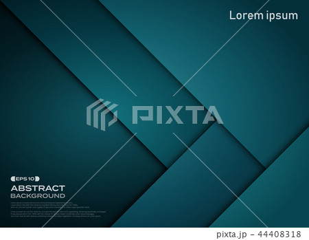 Abstract of gradient blue paper cut pattern. 44408318