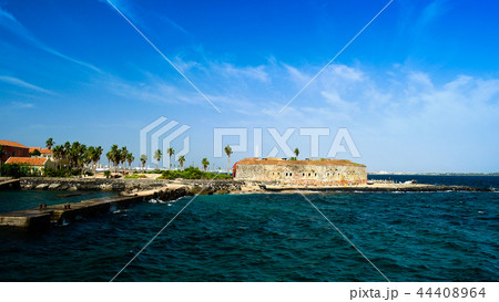 Slavery fortress on Goree island, Dakar Senegal 44408964