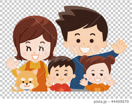 Parents and dogs with friends and dogs 44409870