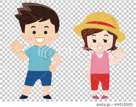 父親和母親夏天的衣服 44410805