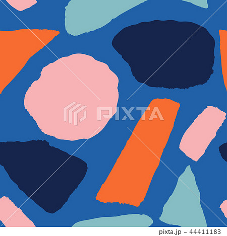 Trendy vector seamless pattern with abstract forms. Trendy vector seamless pattern with abstract forms. 44411183