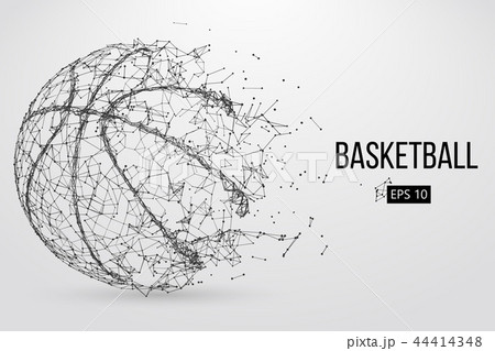 Silhouette of a basketball ball. Vector illustration Silhouette of a basketball ball. Vector illustration 44414348