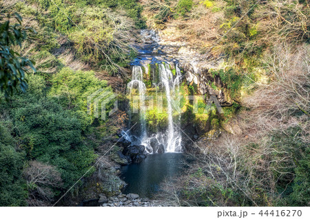 Cheonjeyeon Waterfalls in jeju island 44416270