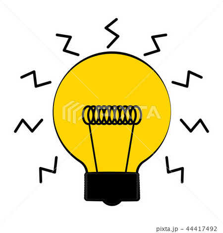 Conceptual lightbulb icon with a brain 44417492