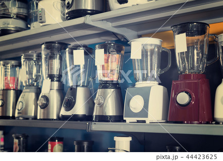 Shelves with blenders and other appliances Shelves with blenders and other appliances 44423625