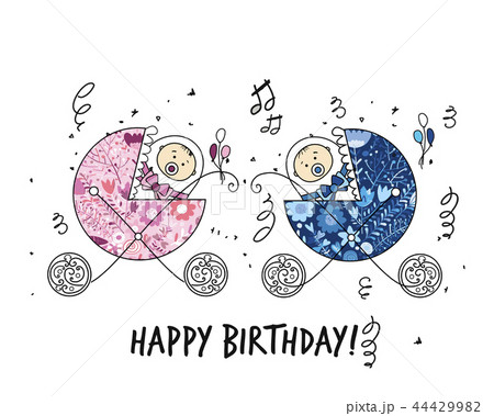 Baby carriage, ornate silhouette for your design 44429982