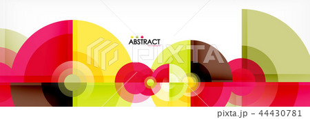 Vector fantastic circle modern geometric background template 44430781