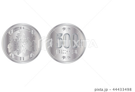 日本円五百円硬貨 44433498