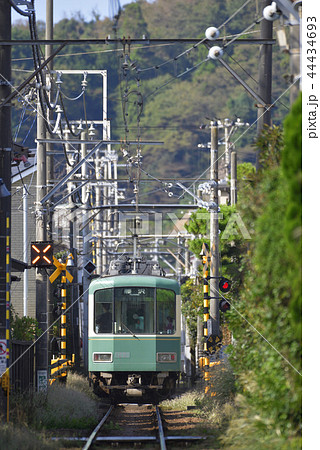 江ノ電1000形電車 【神奈川県鎌倉市】 和田塚駅付近 江ノ電1000形電車 【神奈川県鎌倉市】 和田塚駅付近 44434693