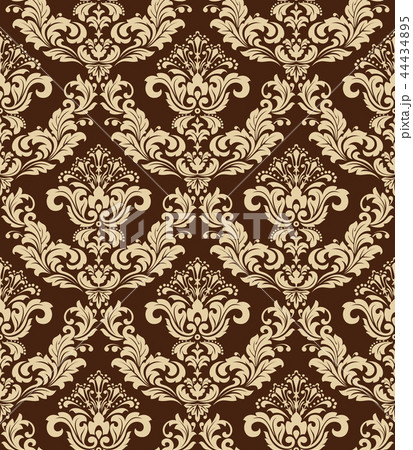 Wallpaper in the style of Baroque. A seamless Wallpaper in the style of Baroque. A seamless 44434895