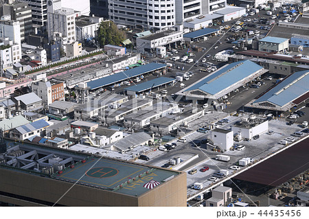 日本の東京都市景観  築地市場・83年の歴史に幕、６日「日本の台所」営業終了＝10月6日撮影 44435456
