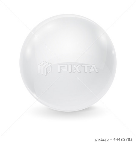 White glass ball 44435782