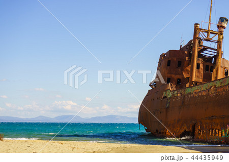 The famous shipwreck near Gythio Greece 44435949